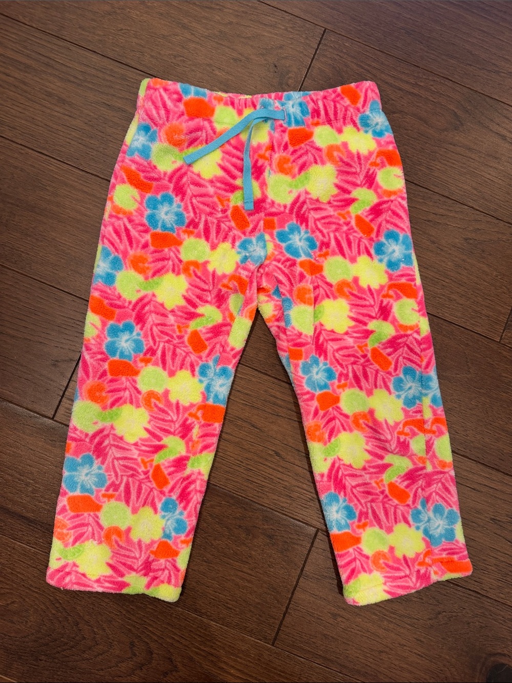 Vineyard Vines Girls Neon Floral Fleece Pajama Pants - Size 4T - C36-209
